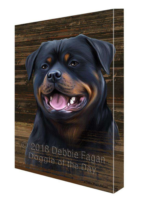 Rustic Rottweiler Dog Canvas Print Wall Art Décor CVS70451