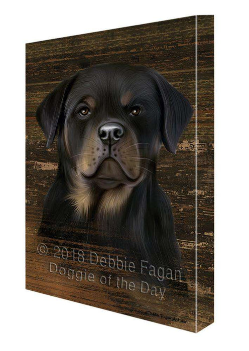 Rustic Rottweiler Dog Canvas Print Wall Art Décor CVS71594