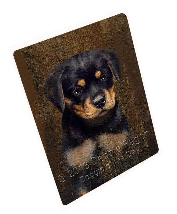 Rustic Rottweiler Dog Magnet Mini (3.5" x 2") MAG48801