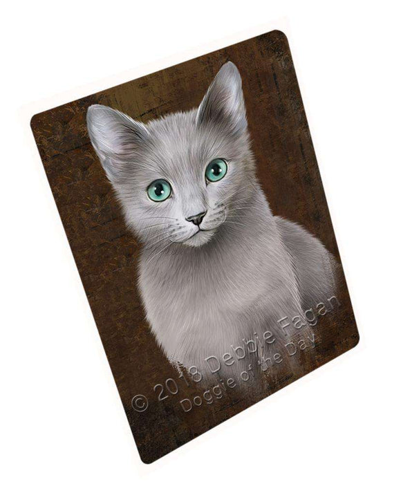 Rustic Russian Blue Cat Blanket BLNKT107598