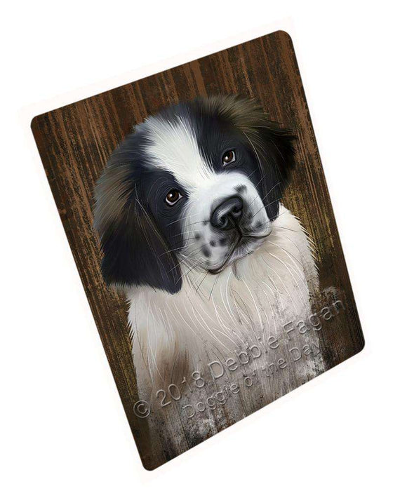 Rustic Saint Bernard Dog Cutting Board C55443