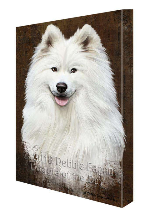 Rustic Samoyed Dog Canvas Print Wall Art Décor CVS108125