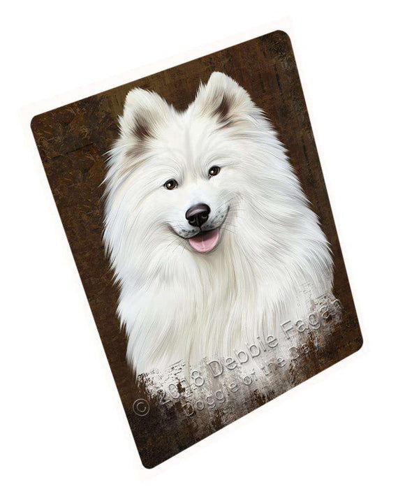 Rustic Samoyed Dog Cutting Board C67869