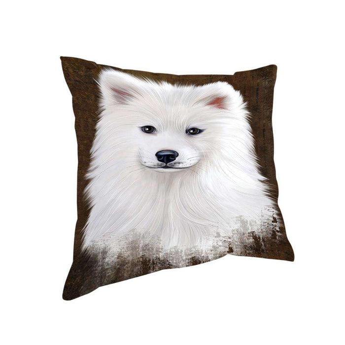 Rustic Samoyed Dog Pillow PIL74528
