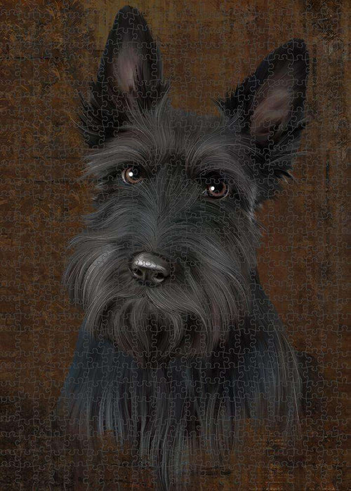 Rustic Scottish Terrier Dog Puzzle  PUZL85064