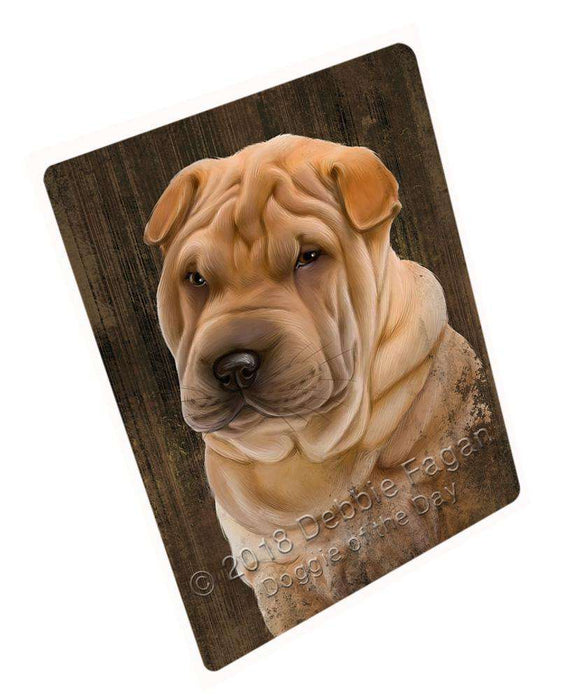 Rustic Shar Pei Dog Blanket BLNKT70419