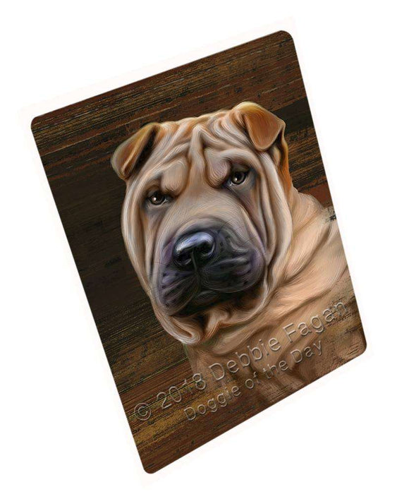Rustic Shar Pei Dog Blanket BLNKT70437