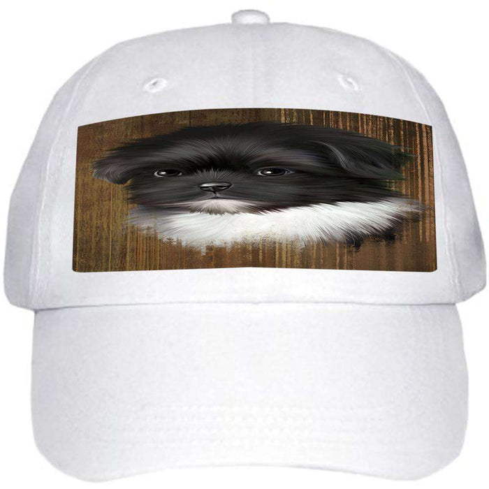 Rustic Shih Tzu Dog Ball Hat Cap HAT52476