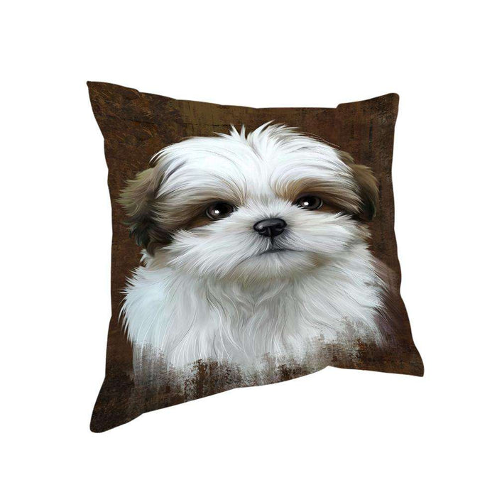 Rustic Shih Tzu Dog Pillow PIL74540