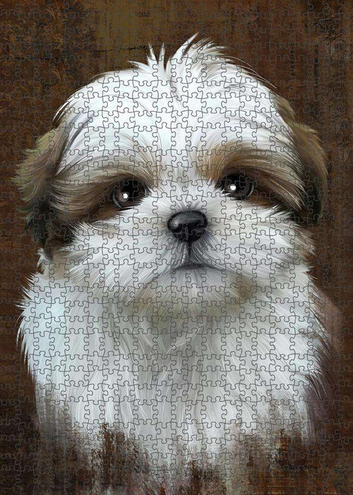 Rustic Shih Tzu Dog Puzzle  PUZL85072