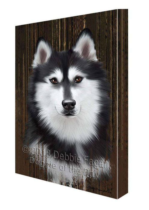 Rustic Siberian Husky Dog Canvas Print Wall Art Décor CVS71630
