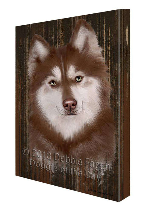 Rustic Siberian Husky Dog Canvas Print Wall Art Décor CVS71648