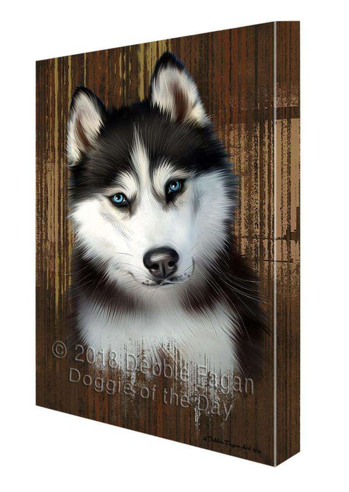 Rustic Siberian Husky Dog Canvas Print Wall Art Décor CVS71657