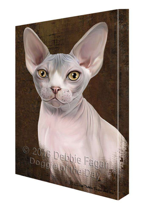 Rustic Sphynx Cat Canvas Print Wall Art Décor CVS108206