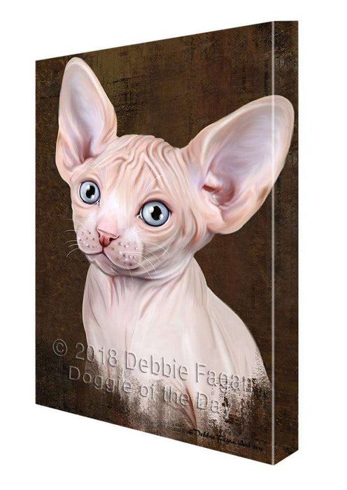 Rustic Sphynx Cat Canvas Print Wall Art Décor CVS108224