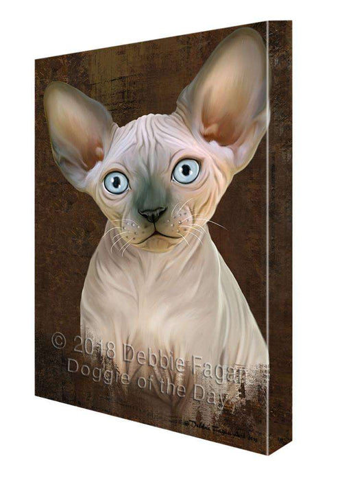 Rustic Sphynx Cat Canvas Print Wall Art Décor CVS108242