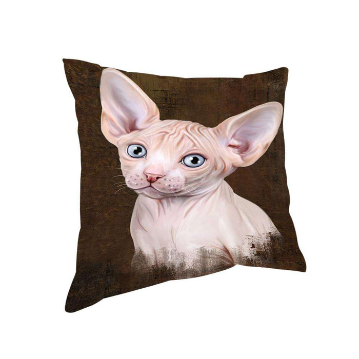 Rustic Sphynx Cat Pillow PIL74568