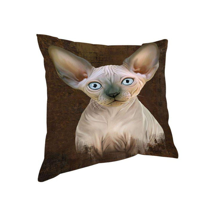 Rustic Sphynx Cat Pillow PIL74576