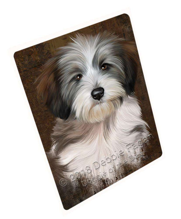 Rustic Tibetan Terrier Dog Blanket BLNKT107751