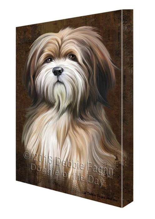 Rustic Tibetan Terrier Dog Canvas Print Wall Art Décor CVS108251