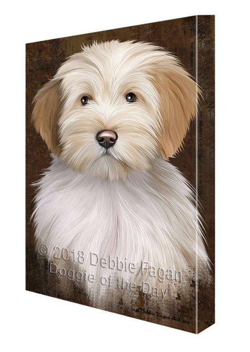 Rustic Tibetan Terrier Dog Canvas Print Wall Art Décor CVS108287