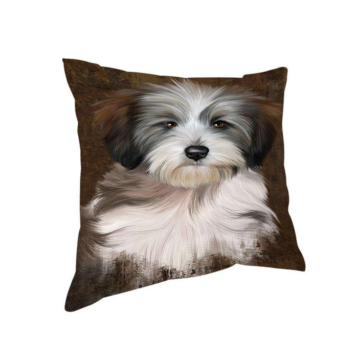 Rustic Tibetan Terrier Dog Pillow PIL74584