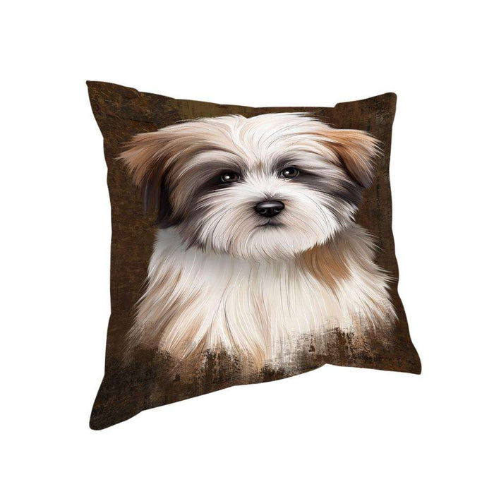 Rustic Tibetan Terrier Dog Pillow PIL74588