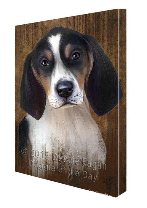 Rustic Treeing Walker Coonhound Dog Canvas Wall Art CVS61869 (8x10)
