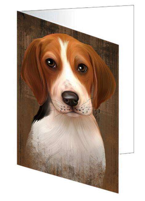 Rustic Treeing Walker Coonhound Dog Handmade Artwork Assorted Pets Greeting Cards and Note Cards with Envelopes for All Occasions and Holiday Seasons GCD52790