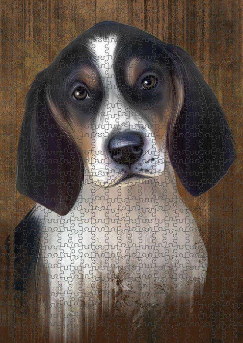 Rustic Treeing Walker Coonhound Dog Puzzle with Photo Tin PUZL52038
