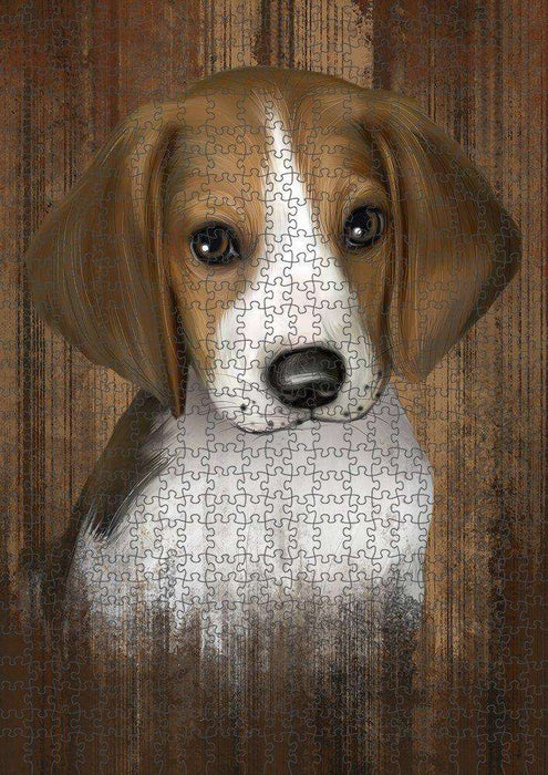 Rustic Treeing Walker Coonhound Dog Puzzle with Photo Tin PUZL52041