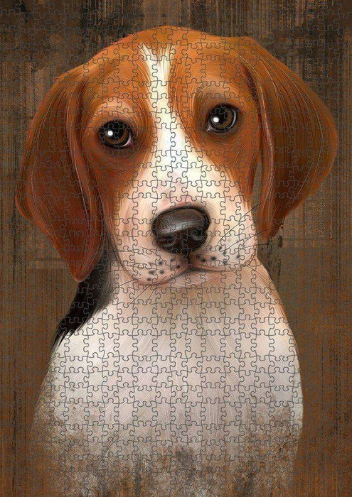 Rustic Treeing Walker Coonhound Dog Puzzle with Photo Tin PUZL52047