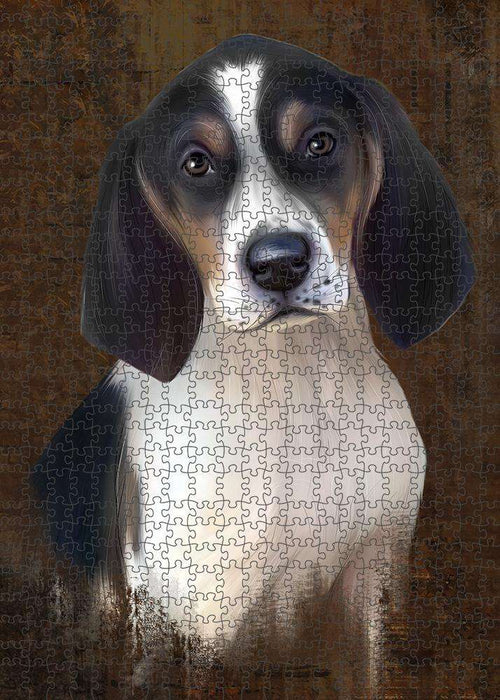 Rustic Treeing Walker Coonhound Dog Puzzle with Photo Tin PUZL85136