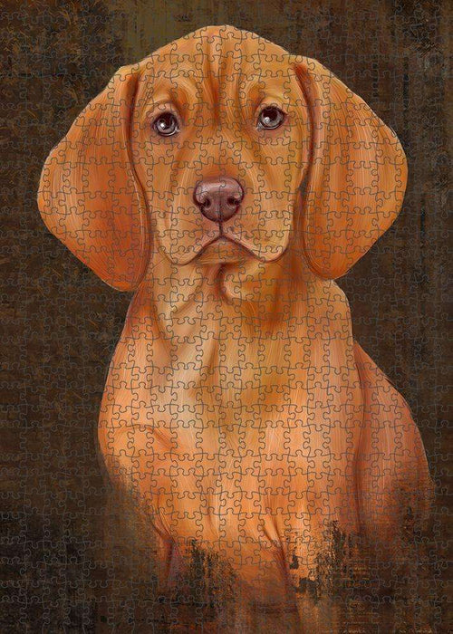 Rustic Vizsla Dog Puzzle with Photo Tin PUZL85148