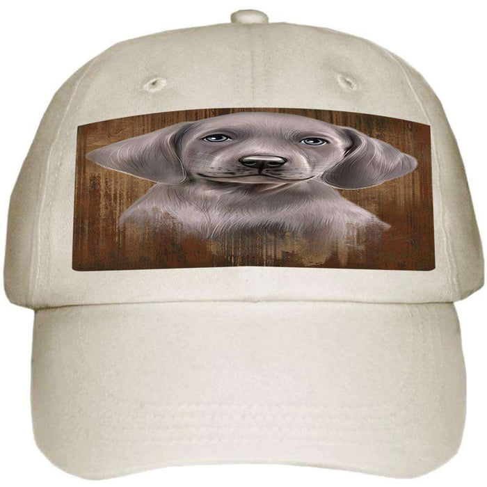 Rustic Weimaraner Dog Ball Hat Cap HAT52509