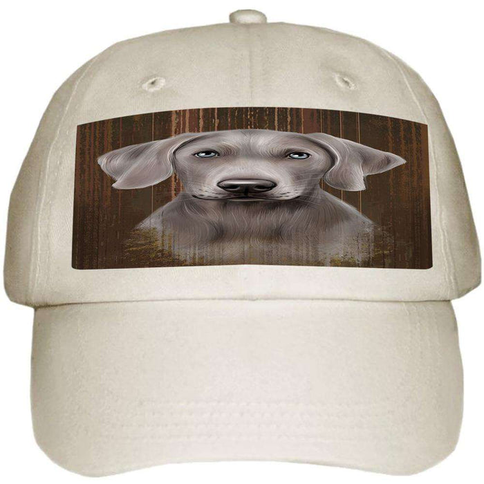 Rustic Weimaraner Dog Ball Hat Cap HAT55230