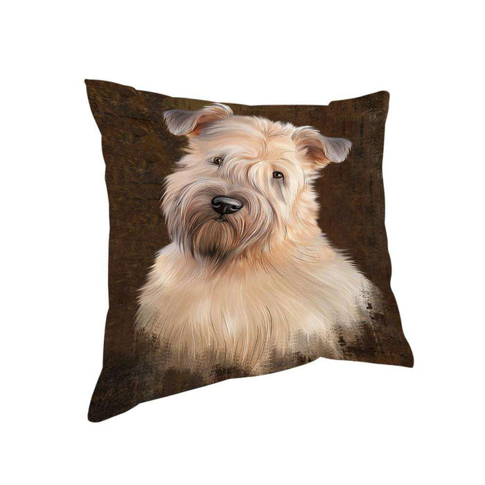 Rustic Wheaten Terrier Dog Pillow PIL74624