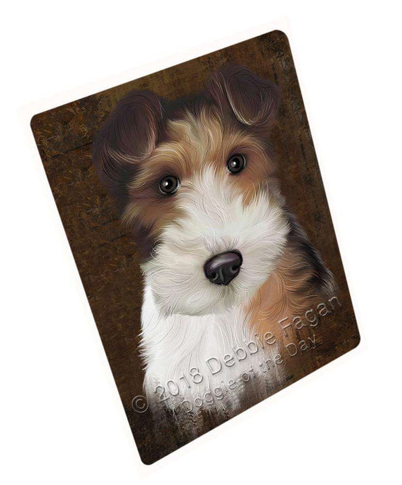 Rustic Wire Fox Terrier Dog Blanket BLNKT107886
