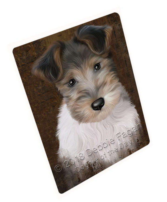 Rustic Wire Fox Terrier Dog Blanket BLNKT107895