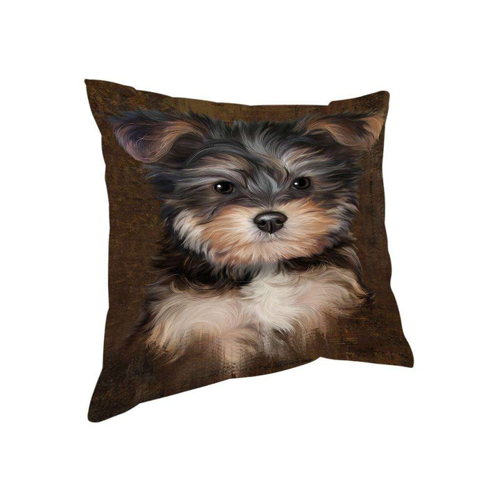 Rustic Yorkipoo Dog Pillow PIL74660