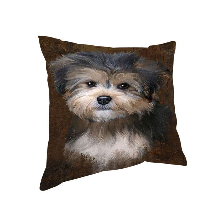 Rustic Yorkipoo Dog Pillow PIL74664