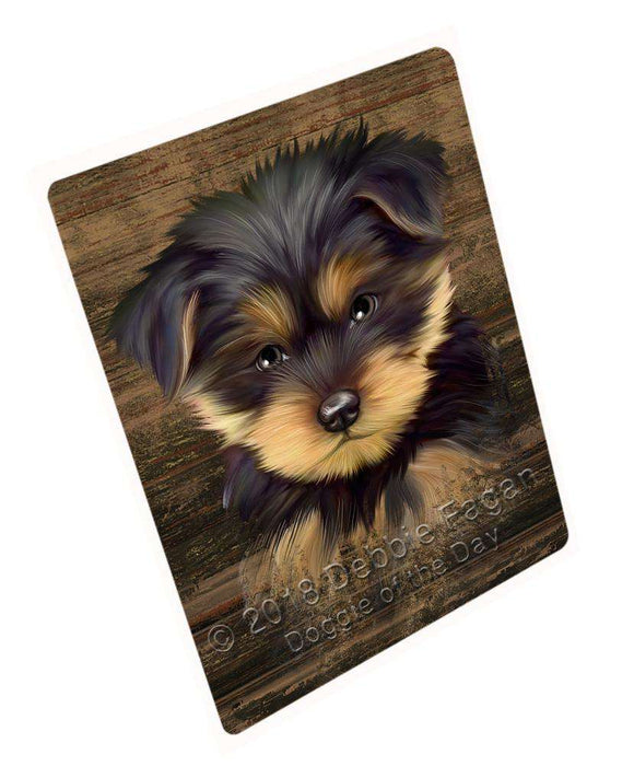 Rustic Yorkshire Terrier Dog Blanket BLNKT70599