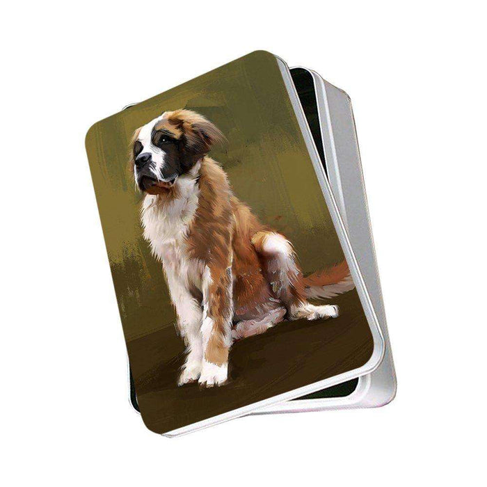 Saint Bernard Dog Photo Storage Tin PITN48439