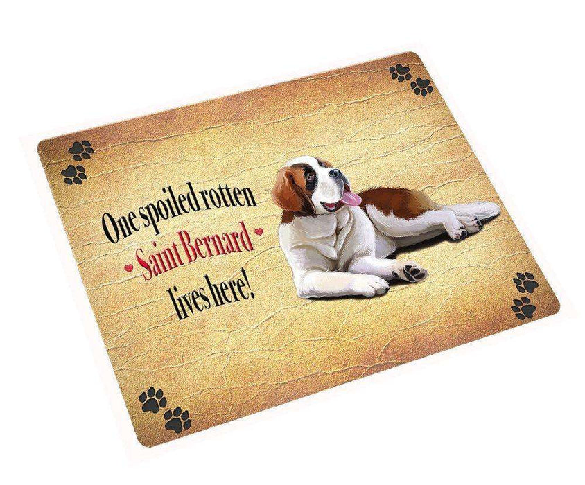 Saint Bernard Spoiled Rotten Dog Magnet Mini (3.5" x 2")