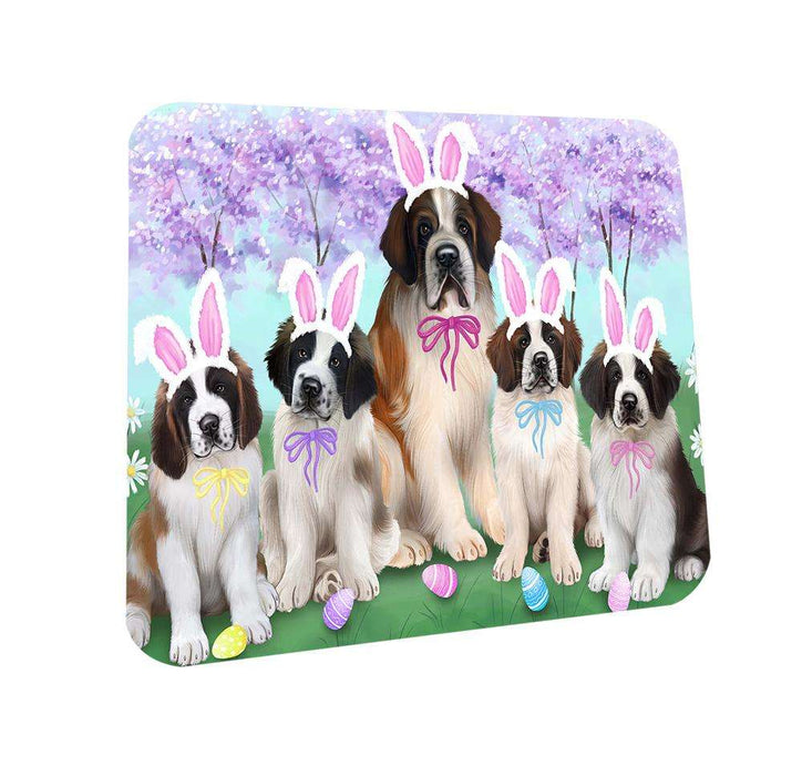 Saint Bernards Dog Easter Holiday Coasters Set of 4 CST49199