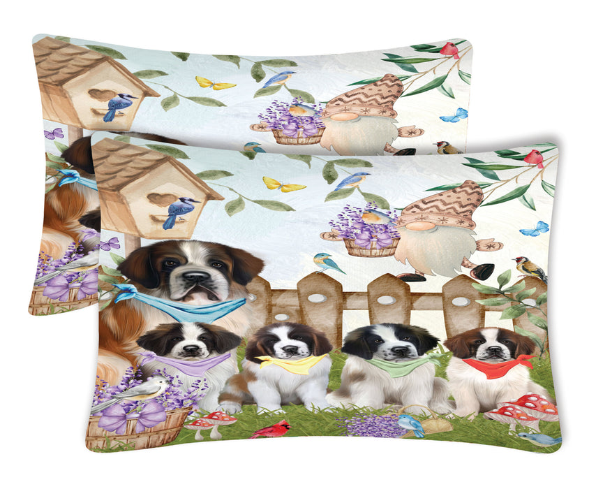 Saint Bernard Pillow Case, Explore a Variety of Designs, Personalized, Soft and Cozy Pillowcases Set of 2, Custom, Dog Lover's Gift