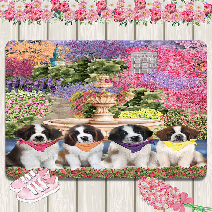 Saint Bernard Area Rug and Runner: Explore a Variety of Designs, Custom, Personalized, Indoor Floor Carpet Rugs for Home and Living Room, Gift for Dog and Pet Lovers