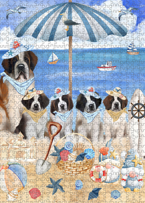 Saint Bernard Jigsaw Puzzle: Explore a Variety of Personalized Designs, Interlocking Puzzles Games for Adult, Custom, Dog Lover's Gifts