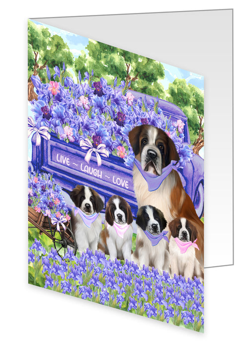 Saint Bernard Greeting Cards & Note Cards with Envelopes, Explore a Variety of Designs, Custom, Personalized, Multi Pack Pet Gift for Dog Lovers