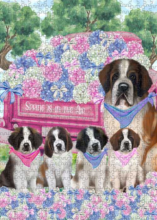Saint Bernard Jigsaw Puzzle for Adult, Explore a Variety of Designs, Interlocking Puzzles Games, Custom and Personalized, Gift for Dog and Pet Lovers